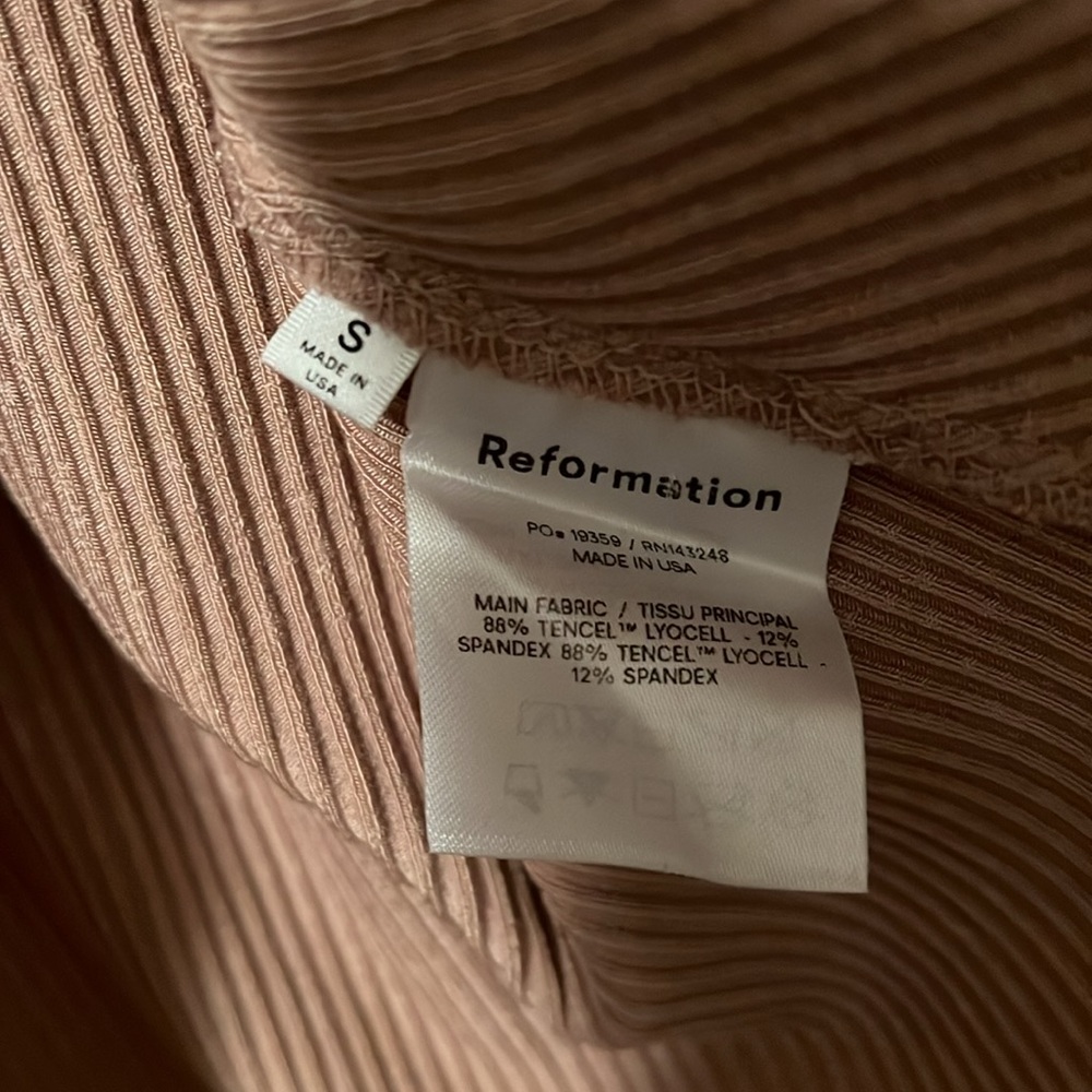 Reformation Amy Knit Button Down Dress Size Small - Picture 4 of 9